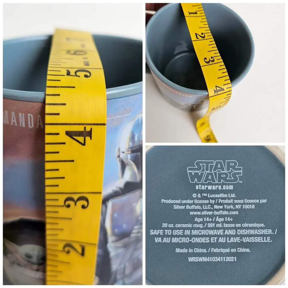 StarWars Mandalorian Mug Grogu 20oz Ceramic Coffee Cup The Child Baby Yoda - Picture 8 of 8